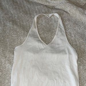 White halter top